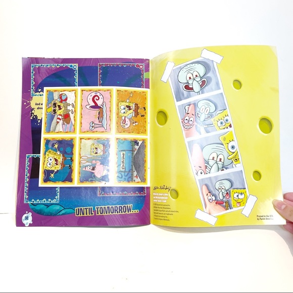 Spongebob SquarePants Nickelodeon Notebook Journal and Sandylion Large Stickers - Picture 3 of 16